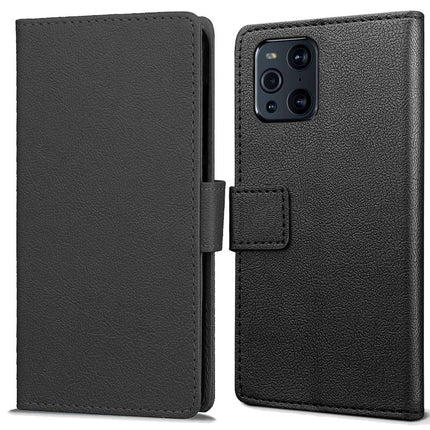Oppo Find X3 Pro Wallet Case (Black) - Casebump