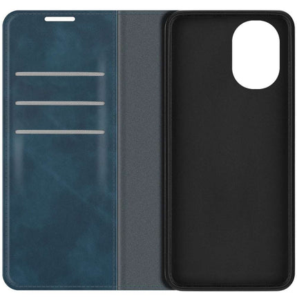 Oppo Reno8 Lite Wallet Case Magnetic - Blue - Casebump