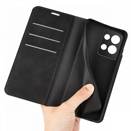 Oppo Reno8 Pro Wallet Case Magnetic - Black - Casebump