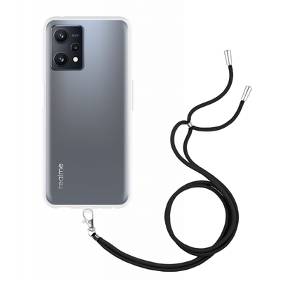 Realme 9 5G Soft TPU Case with Strap - (Clear)