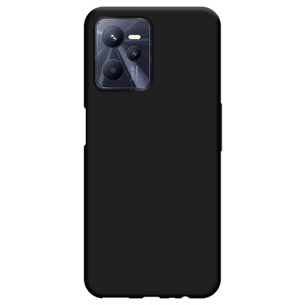 Realme C35 Soft TPU Case with Strap - (Black) - Casebump