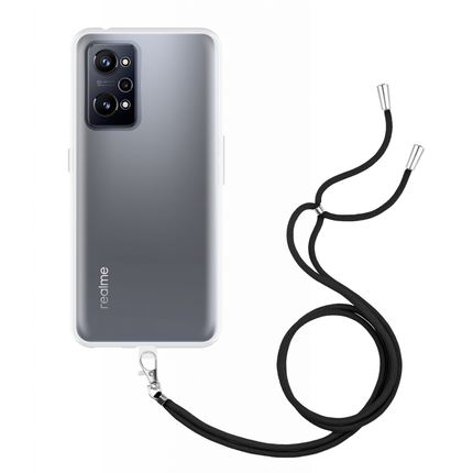 Realme GT Neo 3T Soft TPU Case with Strap - (Clear) - Casebump