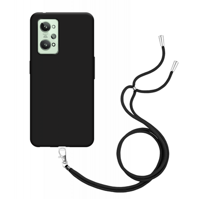 Realme GT2 Soft TPU Case with Strap - (Black)