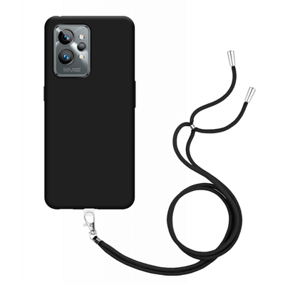 Realme GT2 Pro Soft TPU Case with Strap - (Black)