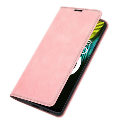 Realme Narzo 50 Wallet Case Magnetic - Pink - Casebump