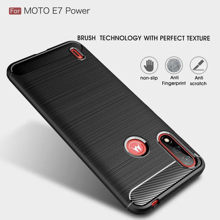 Motorola Moto E7i Power Rugged TPU Case (Black) - Casebump