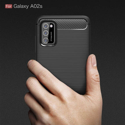 Rugged TPU Samsung Galaxy A02s Case (Black) - Casebump