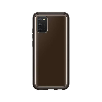 Samsung Galaxy A02s Soft Clear Cover (Black) - EF-QA026TB - Casebump
