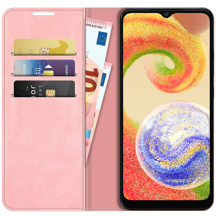 Samsung Galaxy A04 Wallet Case Magnetic - Pink - Casebump