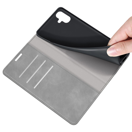 Samsung Galaxy A04e Wallet Case Magnetic - Grey - Casebump