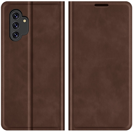 Samsung Galaxy A13 Wallet Case Magnetic - Brown - Casebump