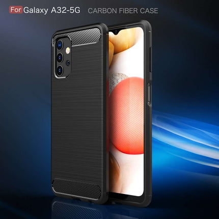 Rugged TPU Samsung Galaxy A32 5G Case (Black) - Casebump