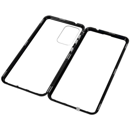 Samsung Galaxy A33 Magnetic Metal Tempered Glass Cover - Black - Casebump