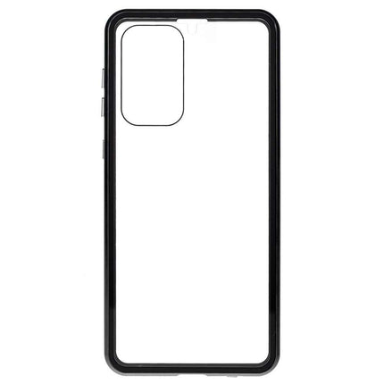 Samsung Galaxy A33 Magnetic Metal Tempered Glass Cover - Black - Casebump
