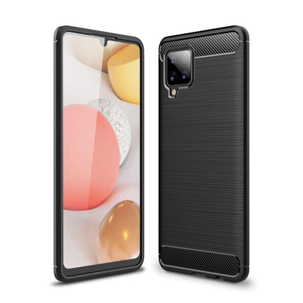Rugged TPU Samsung Galaxy A42 Case (Black) - Casebump