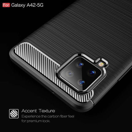 Rugged TPU Samsung Galaxy A42 Case (Black) - Casebump