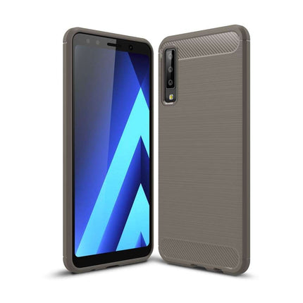 Rugged TPU Samsung Galaxy A7 2018 Case (Grey) - Casebump