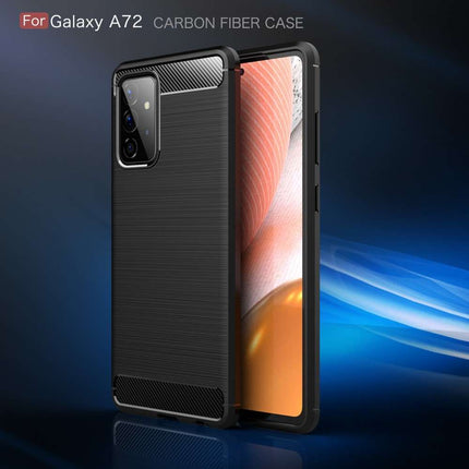 Rugged TPU Samsung Galaxy A72 5G Case (Black) - Casebump