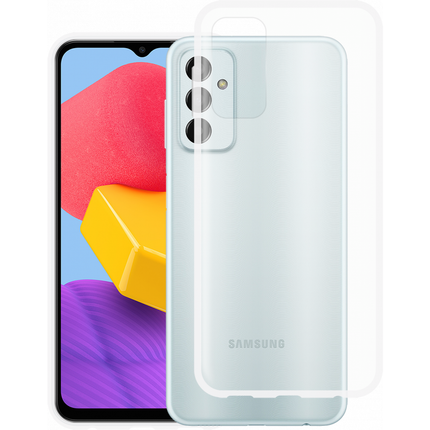 Samsung Galaxy M13 Soft TPU Case with Strap - (Clear) - Casebump