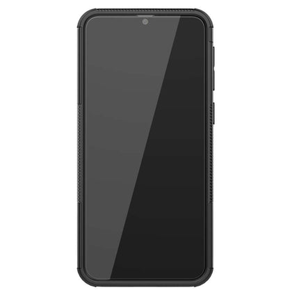 Rugged Hybrid Samsung Galaxy M31 Case (Black) - Casebump