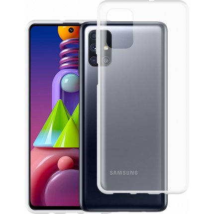 Samsung Galaxy M51 Soft TPU case (Clear) - Casebump