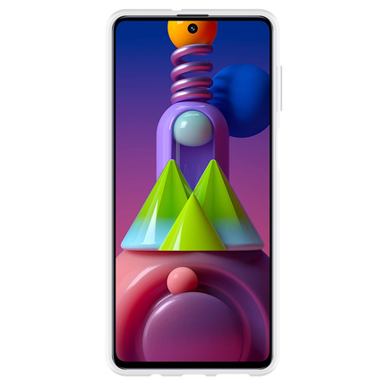 Samsung Galaxy M51 Soft TPU case (Clear) - Casebump