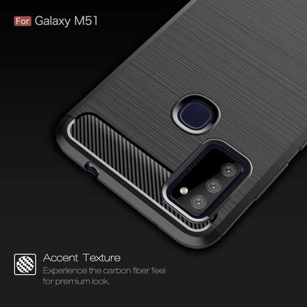 Rugged TPU Samsung Galaxy M51 Case (Black) - Casebump