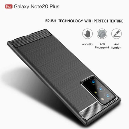Rugged TPU Samsung Galaxy Note 20 Ultra Case (Black) - Casebump