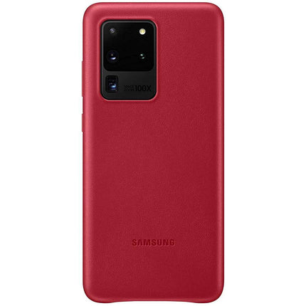 Samsung Galaxy S20 Ultra Leather Cover (Red) - EF-VG988LR - Casebump