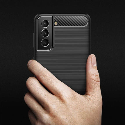 Samsung Galaxy S21 FE Rugged TPU Case (Black) - Casebump