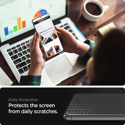 Spigen Neo Flex Screenprotector Samsung Galaxy S21 Ultra (2 Pack) - AFL02533 - Casebump