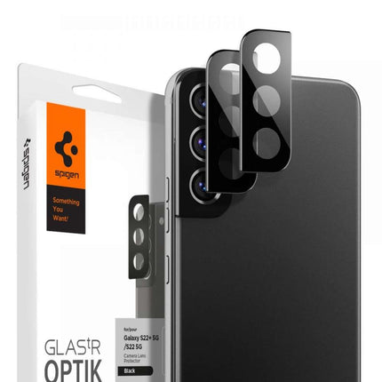 Spigen Camera Lens Glass Protector Samsung Galaxy S22 / S22+ (Black) - AGL04146 - Casebump