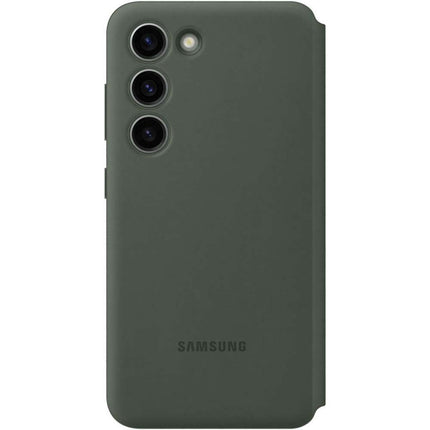 Samsung Galaxy S23 Smart View Wallet Case (Khaki) - EF-ZS911CG - Casebump