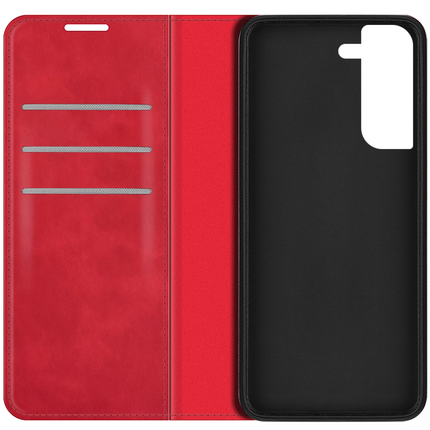 Samsung Galaxy S23 Wallet Case Magnetic - Red - Casebump