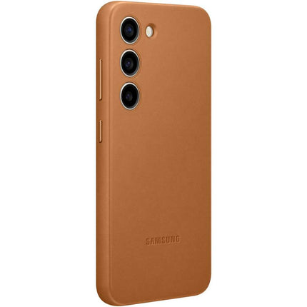 Samsung Galaxy S23 Leather Case (Camel) - EF-VS911LA - Casebump