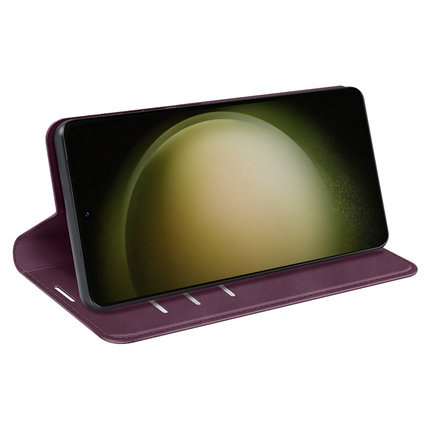 Samsung Galaxy S23+ Wallet Case Magnetic - Dark Purple - Casebump