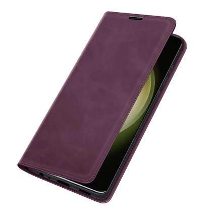 Samsung Galaxy S23+ Wallet Case Magnetic - Dark Purple - Casebump