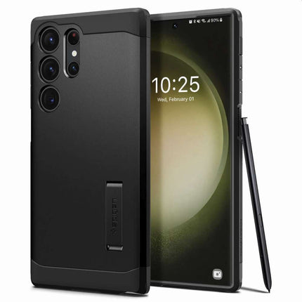 Spigen Tough Armor Case Samsung Galaxy S23 Ultra (Black) ACS05623 - Casebump