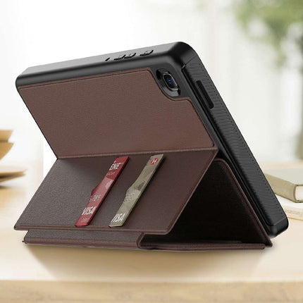 Galaxy Tab A7 Lite Hoes - Multi Hybrid Book Case - Brown - Casebump