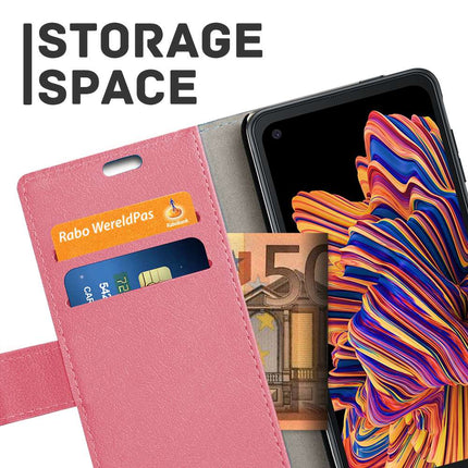 Samsung Galaxy Xcover Pro Wallet Case (Pink) - Casebump