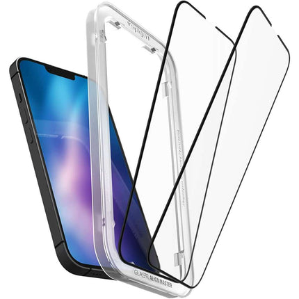 Spigen iPhone 13/13 Pro/iPhone 14 AlignMaster Full Cover Glass (2 Pack) - AGL03387 - Casebump