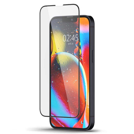 Spigen Screenprotector Full Cover Glass iPhone 13 / 13 Pro / iPhone 14 Black AGL03392 - Casebump