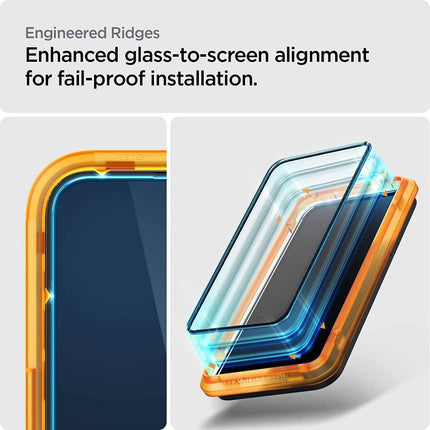 Spigen Apple iPhone 14 Pro Max AlignMaster Full Cover Glass (2 Pack) - AGL05204 - Casebump