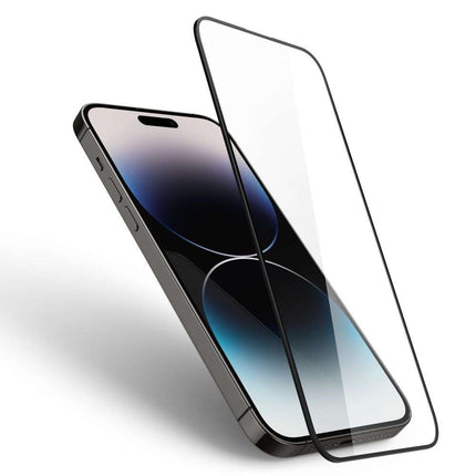 Spigen Screenprotector Full Cover Glass Apple iPhone 14 Pro Max Black AGL05209 - Casebump