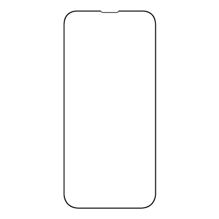 Full Cover Screenprotector Apple iPhone 14 Tempered Glass - black - Casebump
