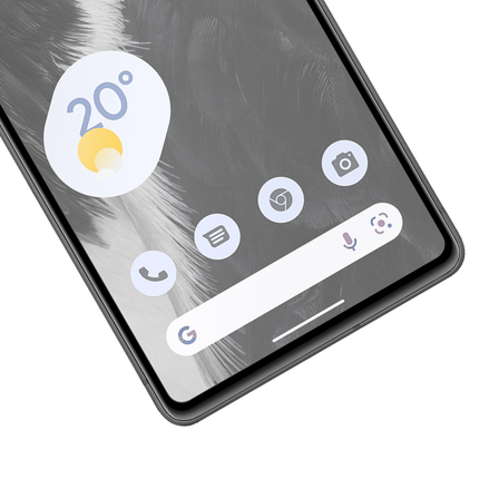 Full Cover Screenprotector Google Pixel 7 Tempered Glass - black - Casebump