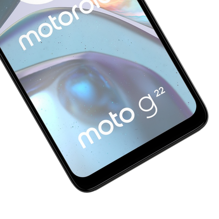 Full Cover Screenprotector Motorola Moto G22 Tempered Glass - black - Casebump