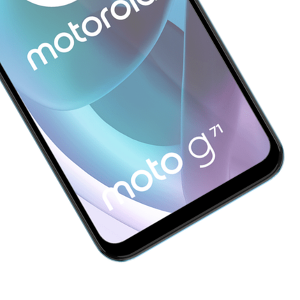 Full Cover Screenprotector Motorola Moto G71 Tempered Glass - black - Casebump