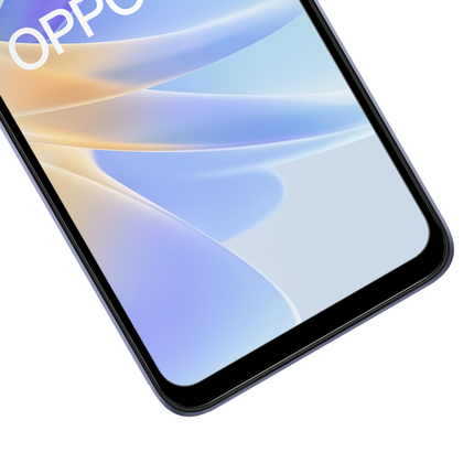 Full Cover Screenprotector Oppo A17 Tempered Glass - black - Casebump