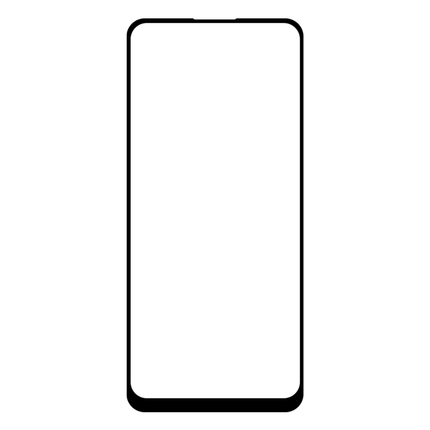 Full Cover Screenprotector Oppo A74 4G Tempered Glass - black - Casebump